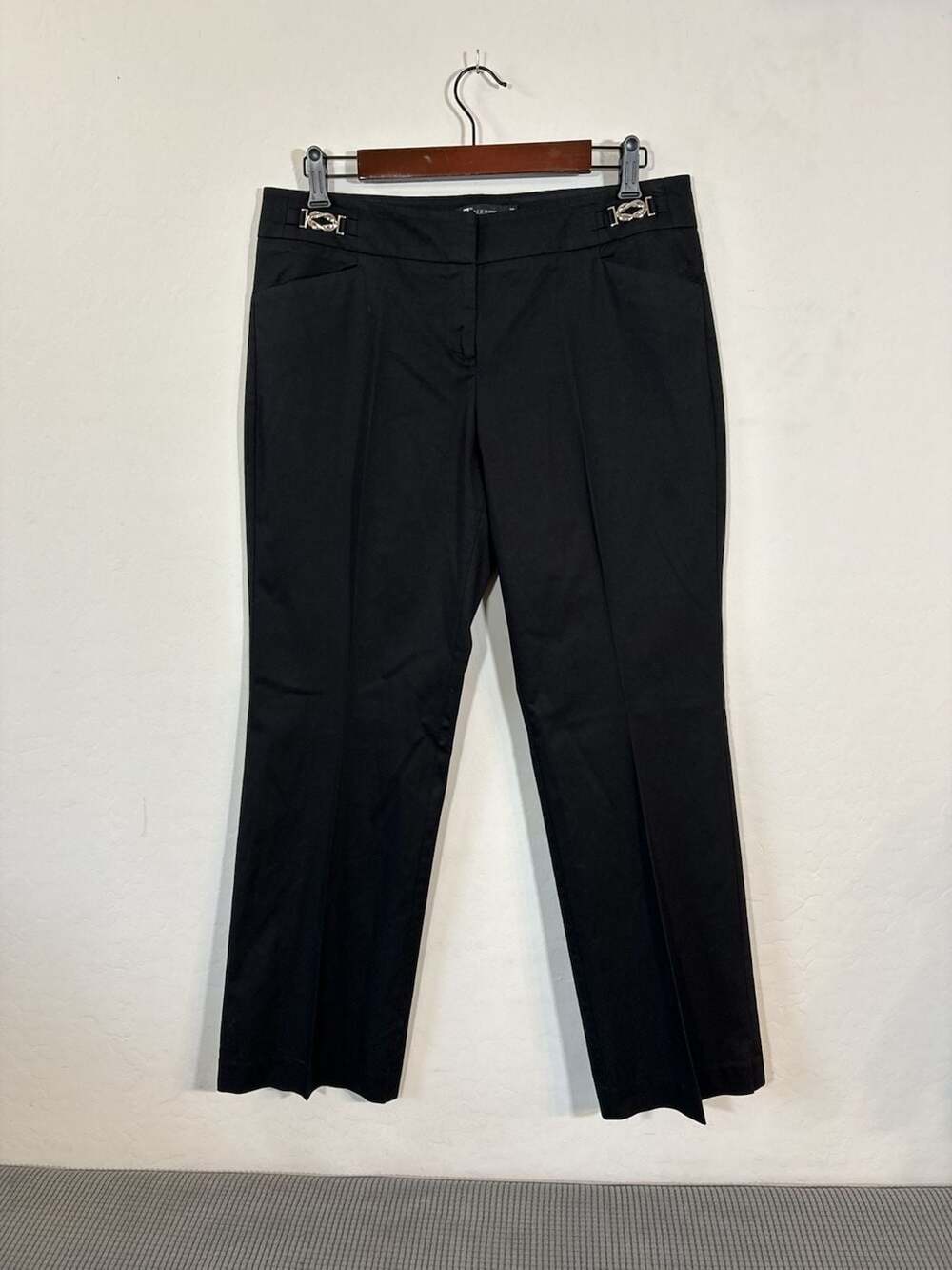 New York & Company 7th Avenue Suiting Collection Black Dress Pants Size 12 Petit